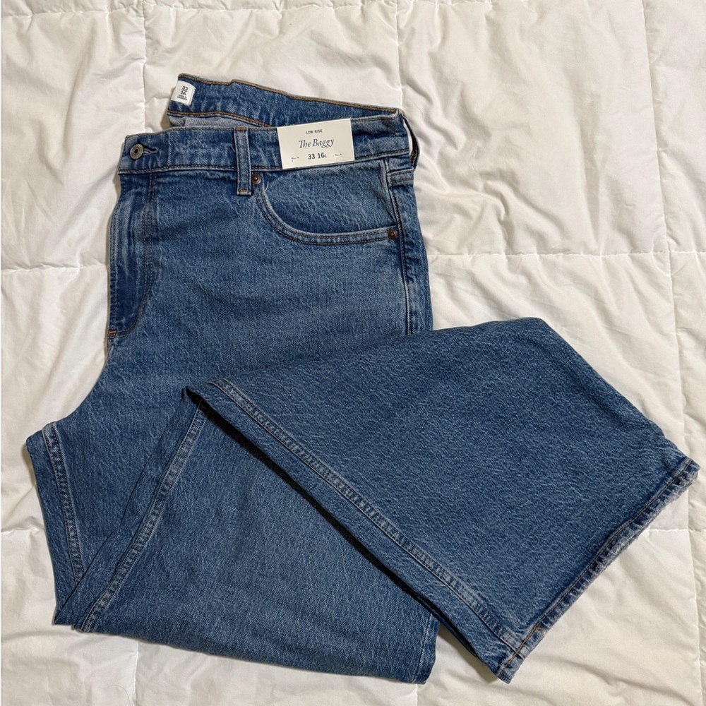 Abercrombie & Fitch Blue Relaxed Jeans with Classic Fit